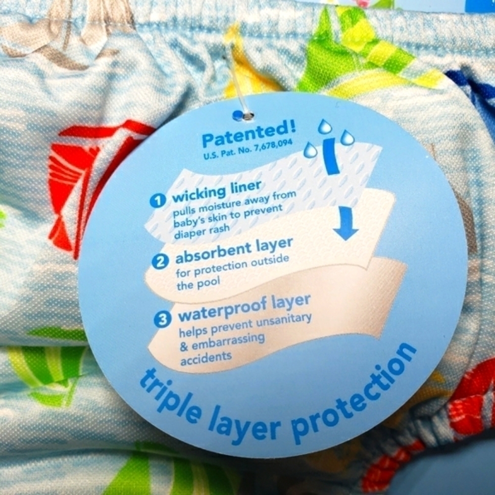 GREEN SPROUTS i Play Swimsuit Diaper Size 6 months- 2 Pairs - Picture 5 of 7